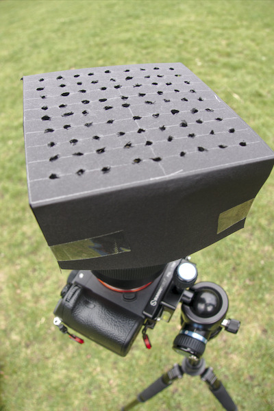 Example setup Punch card on camera