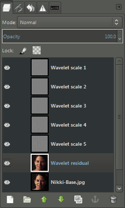 GIMP Layers Wavelet Decompose